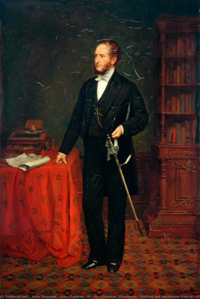 John Chapman, Mp, Dl, Chairman, Manchester, Sheffield And Lincolnshire Railway (1860–1864) — Henry Measham