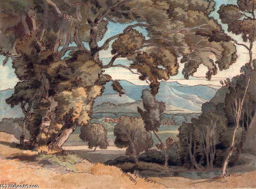 View Looking Towards The Appenines, Italy — Francis Towne