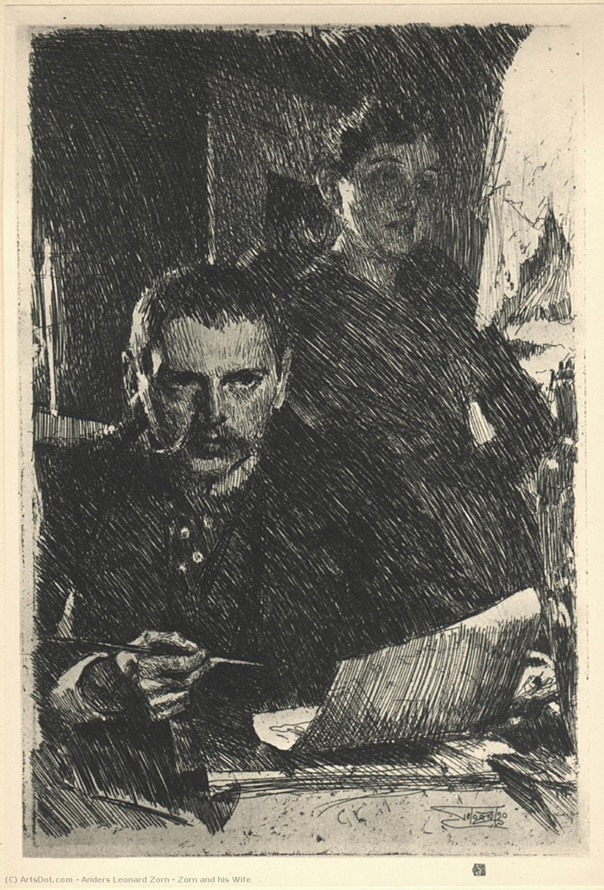 Zorn And His Wife — Anders Leonard Zorn