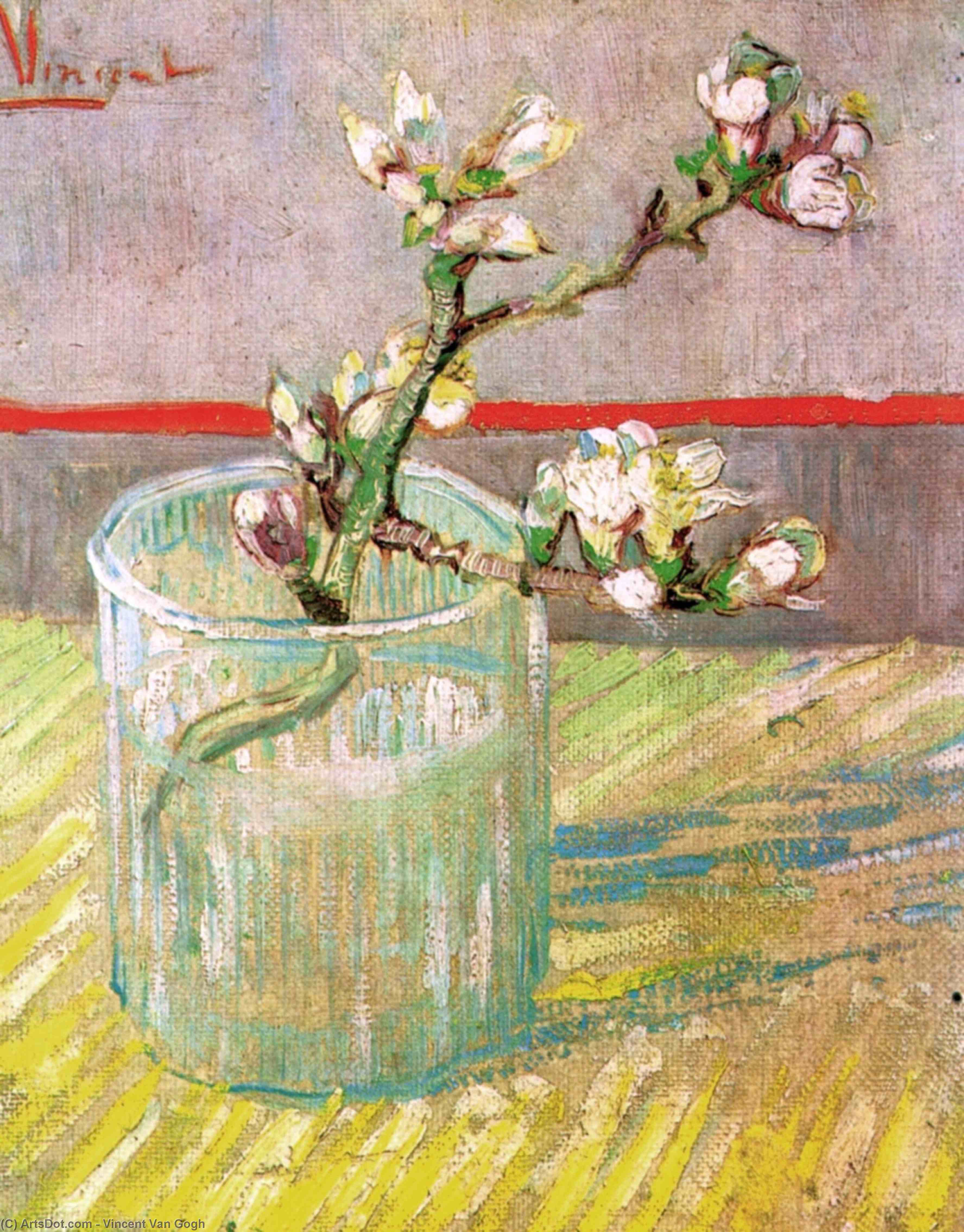 Blossoming Almond Branch In A Glass — Vincent Willem Van Gogh