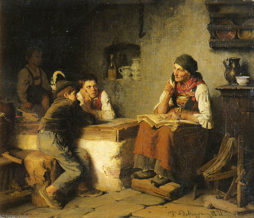 Die Marchenerzahlerin — Franz Von Defregger