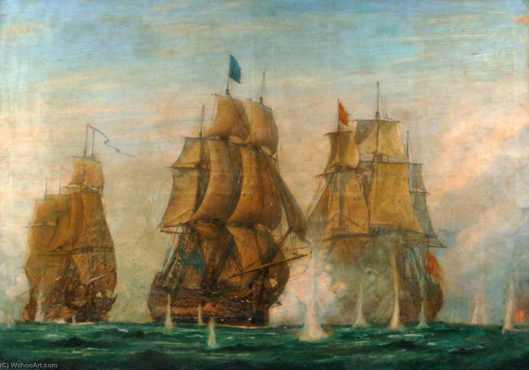 The Battle Of St Vincent, 14 February 1797 — Harold Wyllie