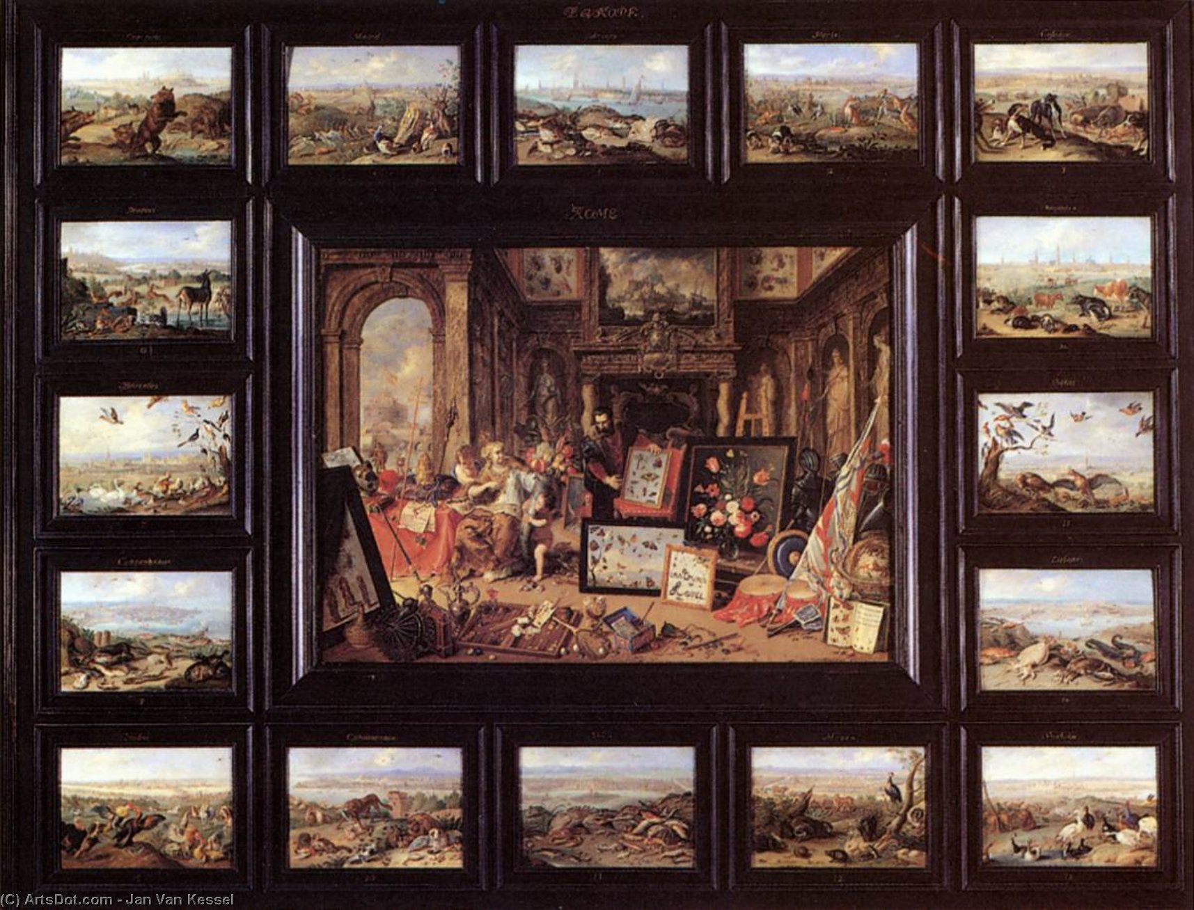 The Continent Of Europe — Jan Van Kessel