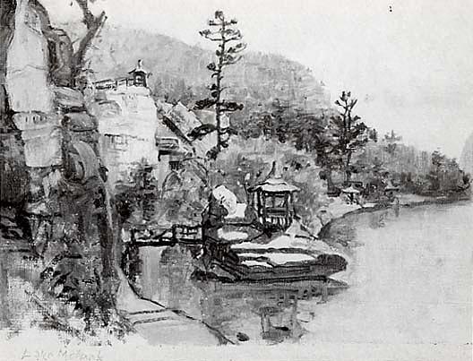 Lake Montauk, New York, (painting) — Anna Richards Brewster