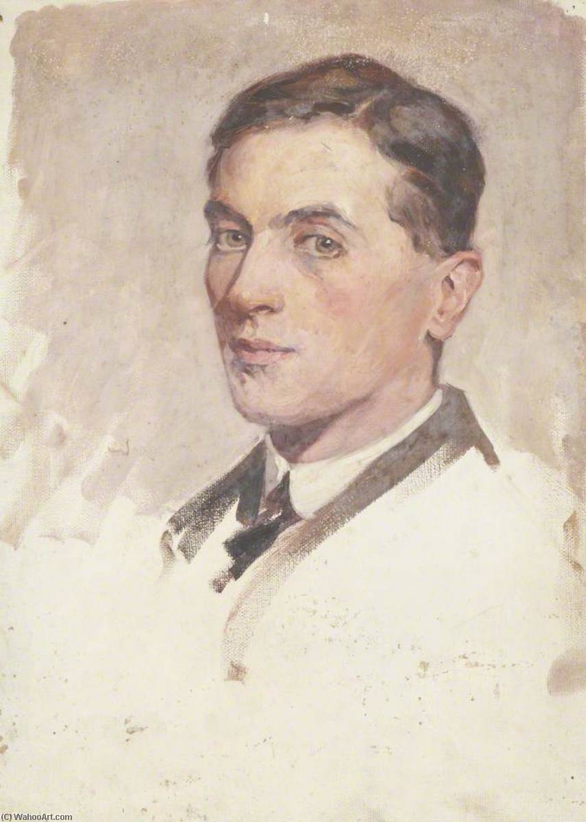 Portrait Of A Young Man With Short Dark Hair — Beryl Fowler