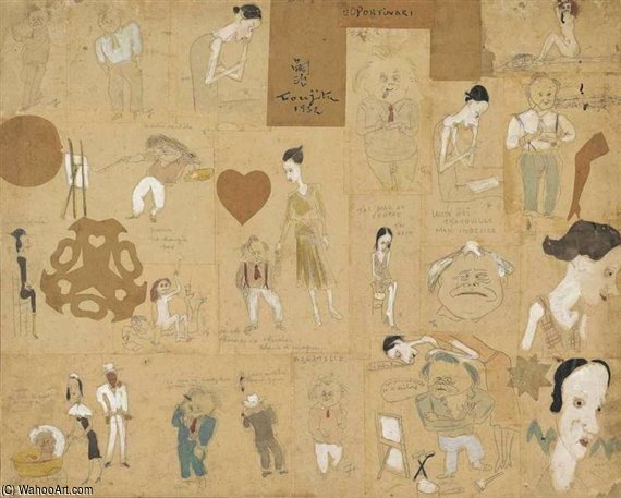 Composition, À Portinari — Léonard Tsuguharu Foujita