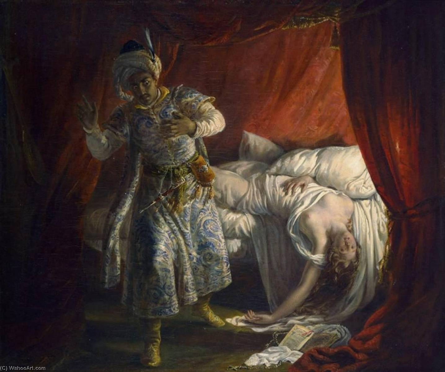 Othello And Desdemona — Alexandre Marie Colin