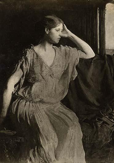 Woman In Grecian Gown, (painting) — Abbott Handerson Thayer