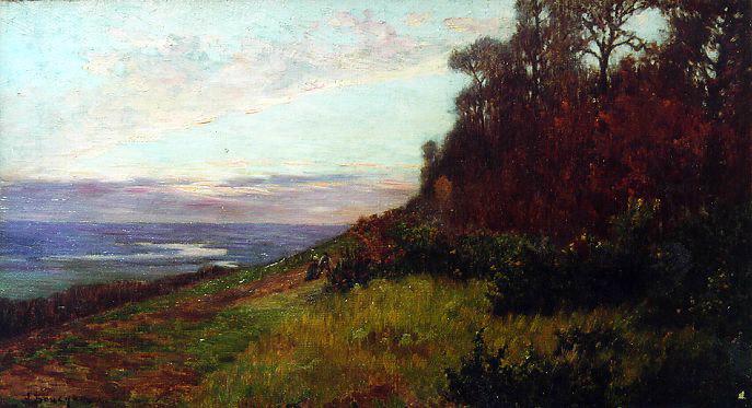 Sur La Côte À Freneuse En Normandie (titre Inscrit) — Joseph-félix Bouchor