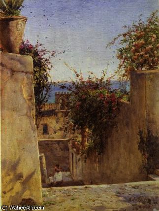 Street Scene Sicily — Ernest Arthur Rowe