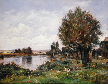 Rural River Scene — アレクサンドル・ドゥフォー