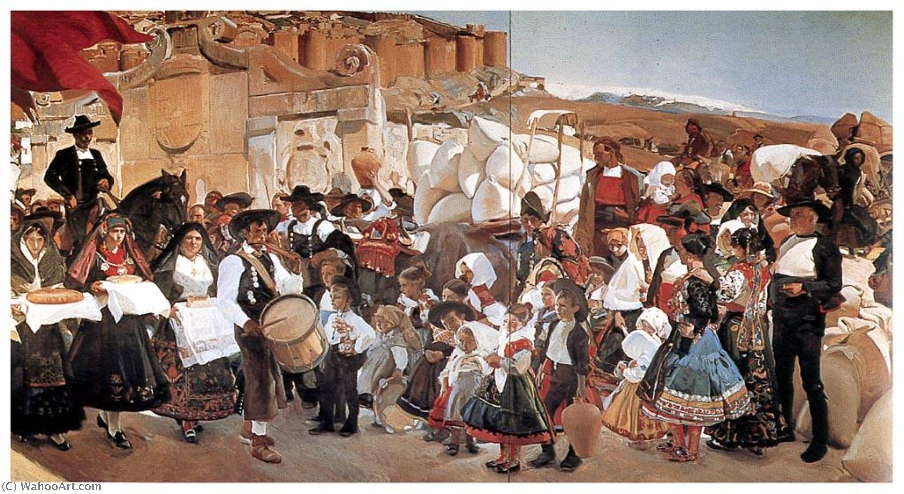 Español Castilla' O 'la Fiesta Del Pan — Joaquín Sorolla Y Bastida