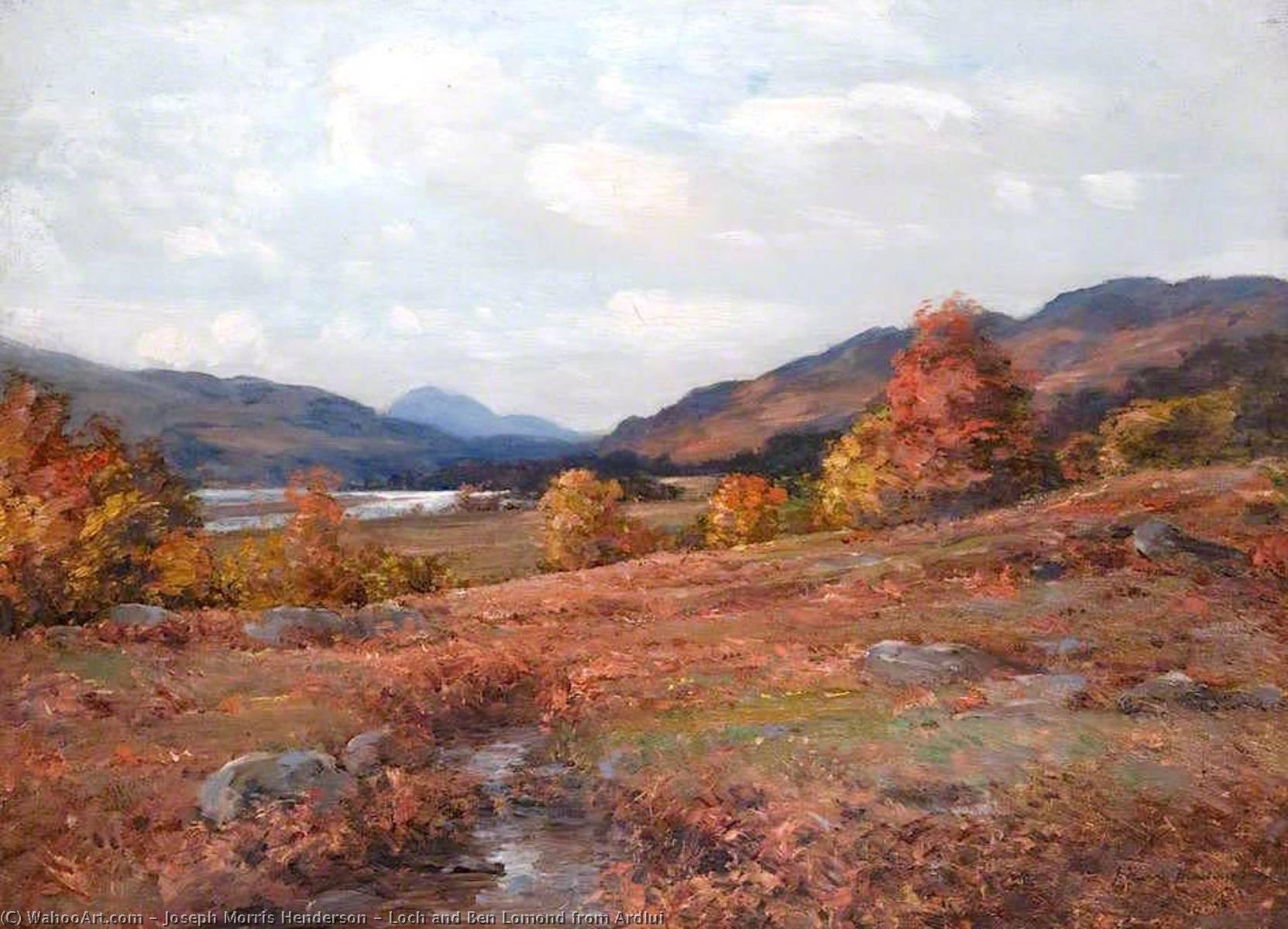 Loch And Ben Lomond From Ardlui — Joseph Morris Henderson