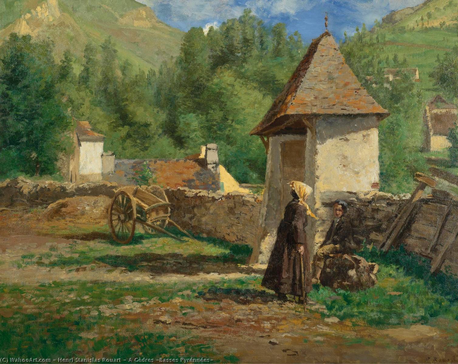 A Gèdres (basses Pyrénnées) — Henri Stanislas Rouart