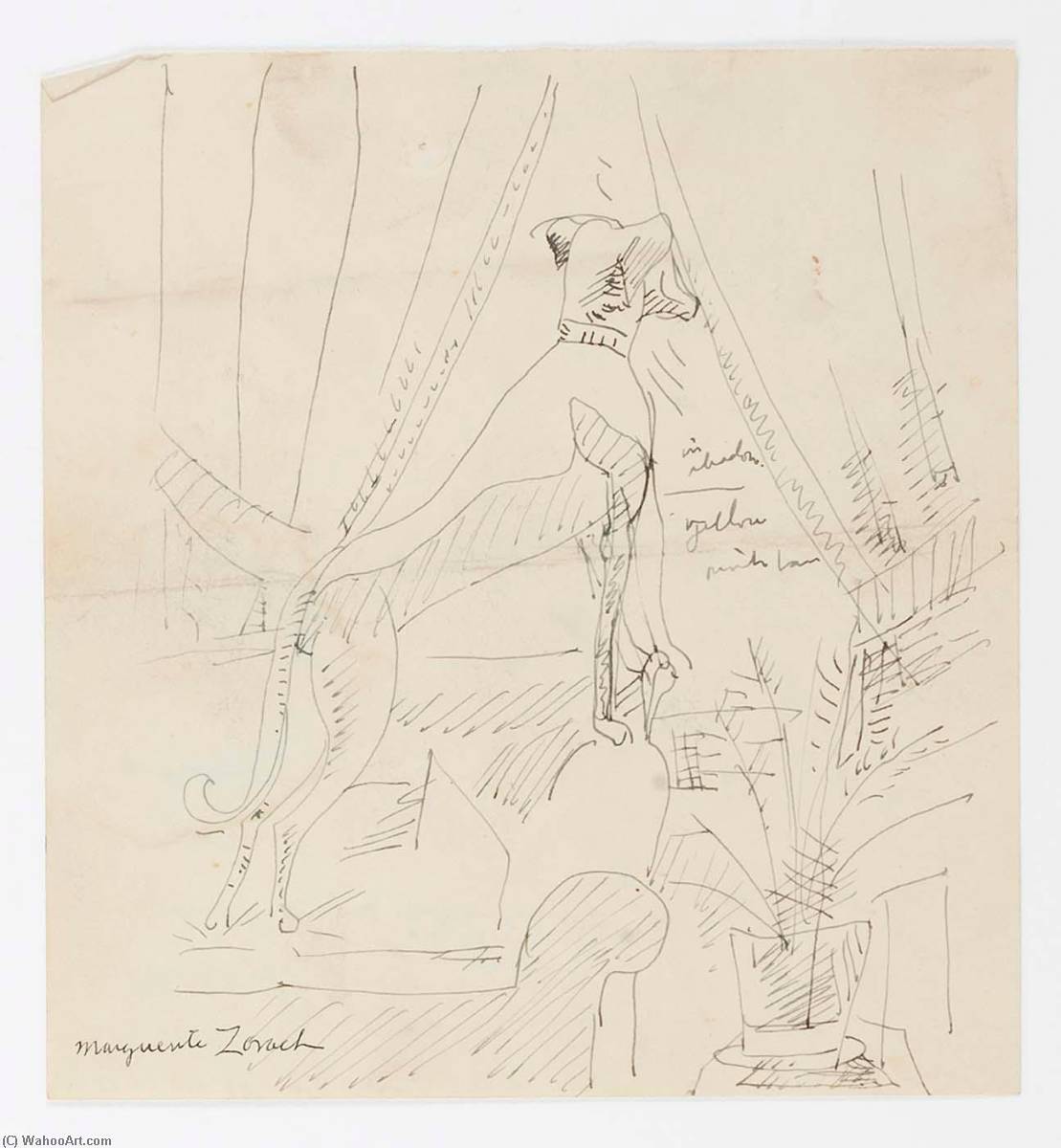 (dog At Window) — Marguerite Zorach