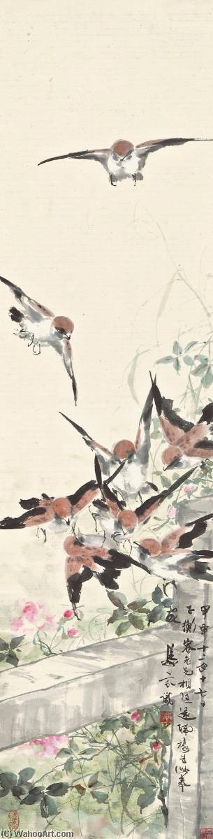 Amusement Of Birds In Garden — Deng Fen