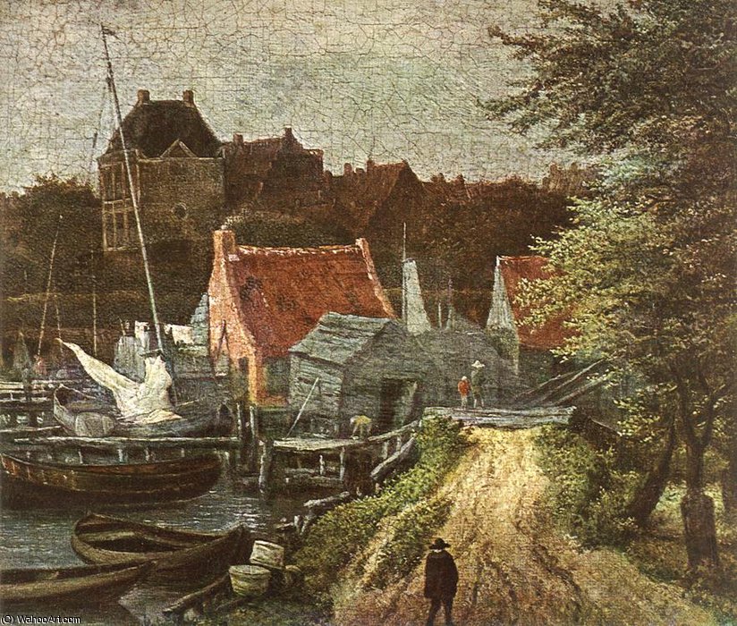 View Of Amsterdam (detail) — Јакоб Исаксзон Ван Рујсдаел