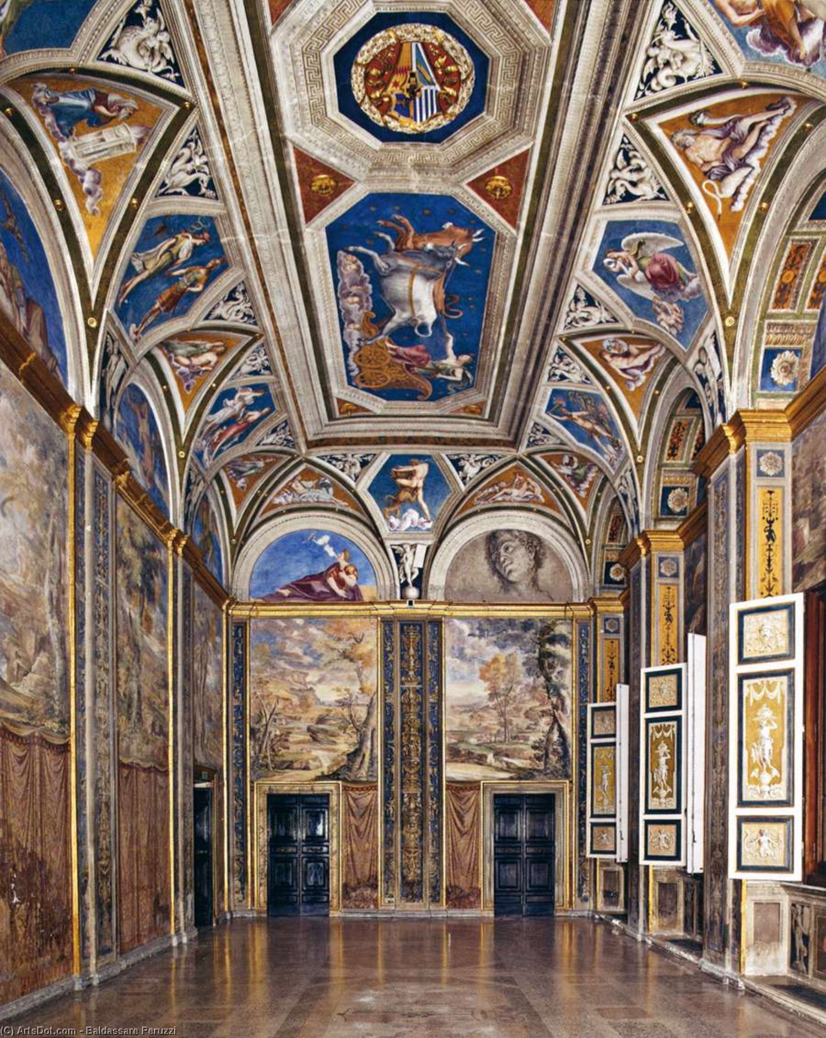 View Of The Loggia Di Galatea — Baldassare Peruzzi