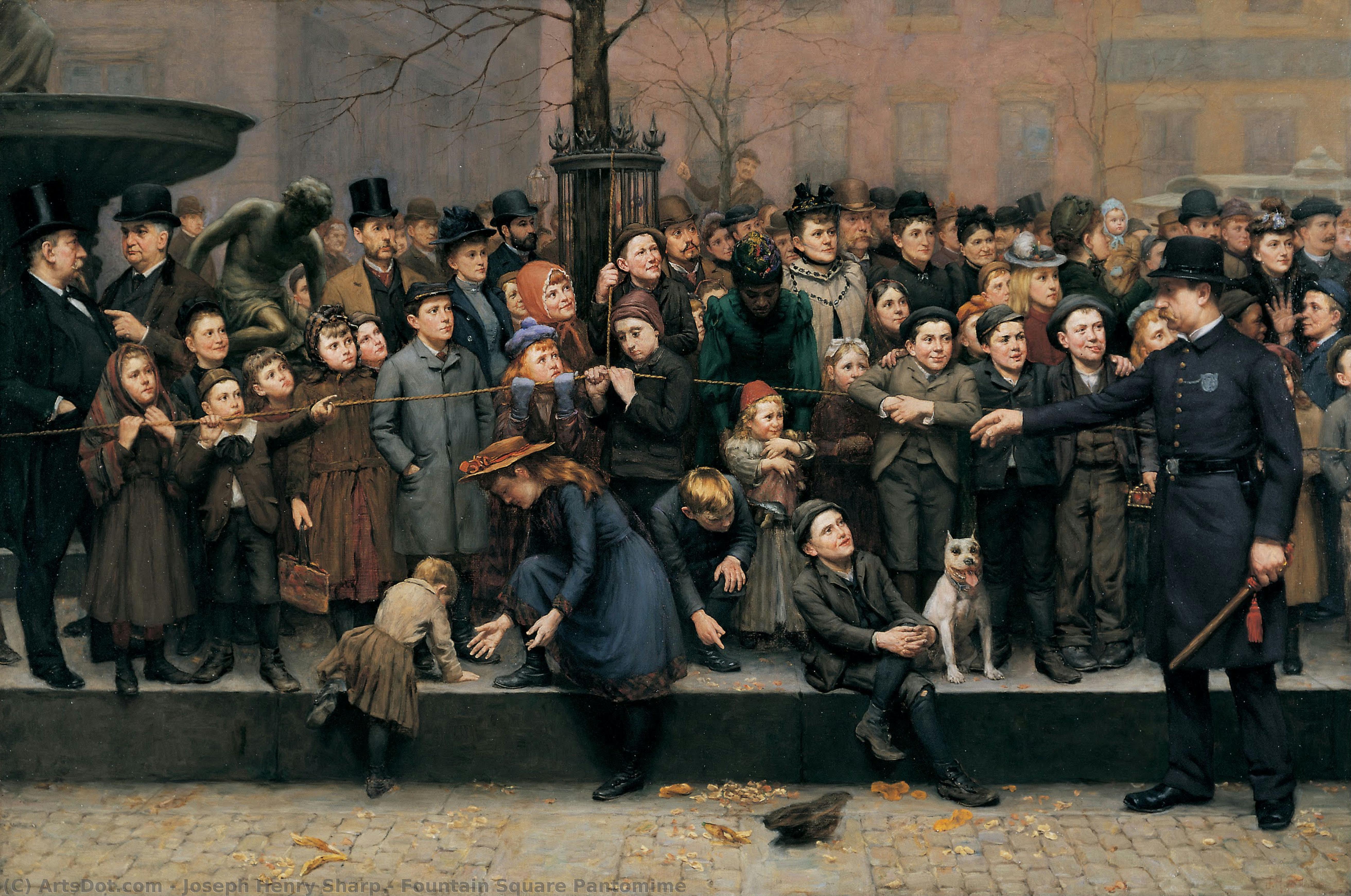 Fountain Square Pantomime — Джозеф Генри Шарп