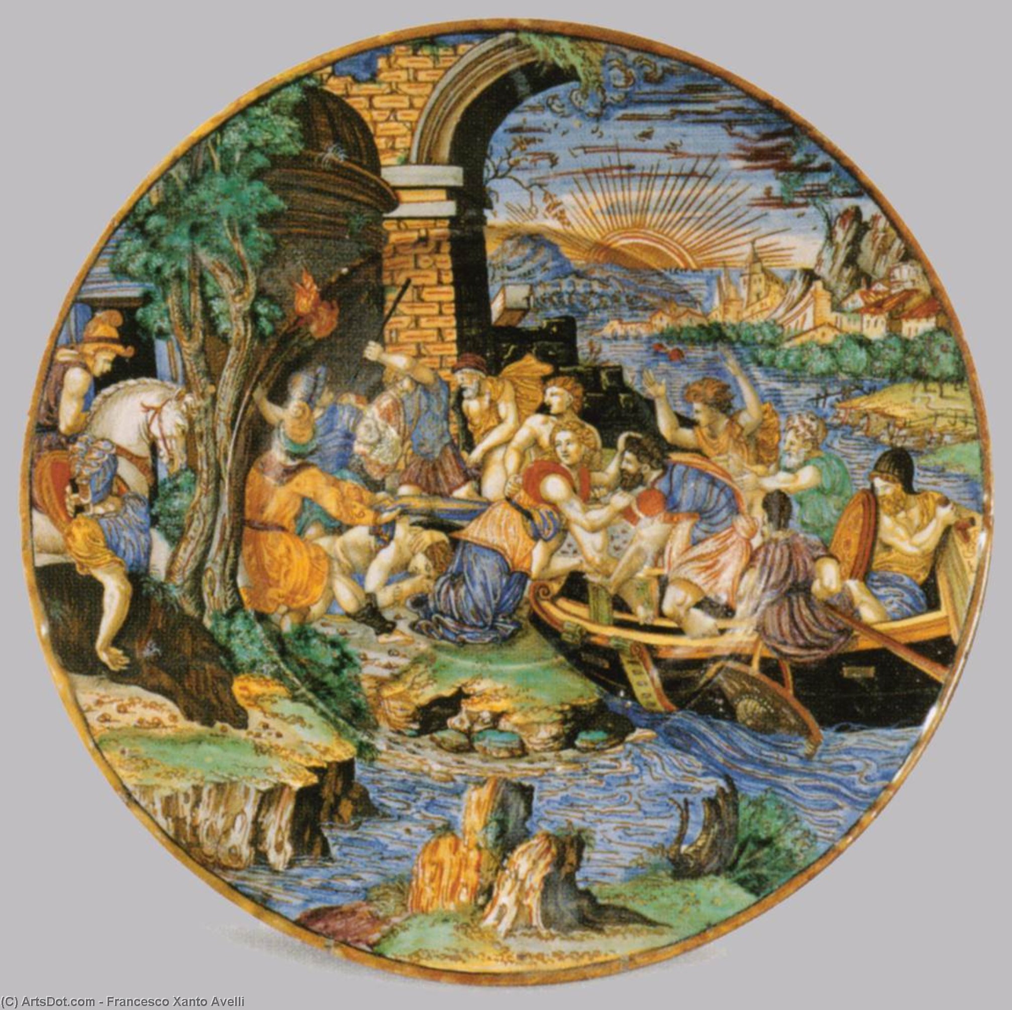 Plate — Франческо Ксанто Авелли