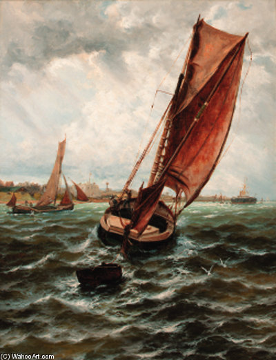 A Lively Breeze Off Sheerness — Thomas Rose Miles
