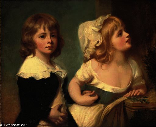 Double Portrait Of Henry Richard Greville — George Romney