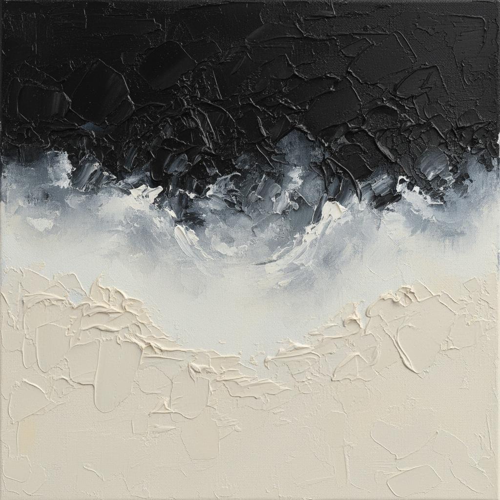 Monolithic Strata Of Obsidian Shadow And The Silent Weight Of Light — David Moreau