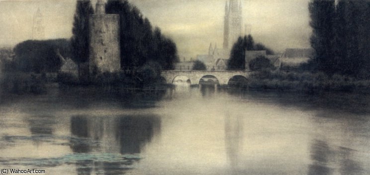 Le Lac Damour Bruges — Fernand Edmond Jean Marie Khnopff