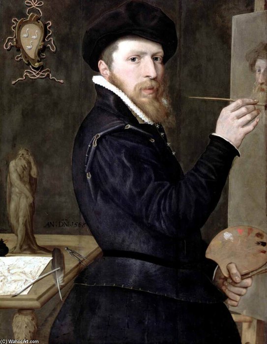 Self-portrait — Isaac Claesz Van Swanenburg (isaac Nicolai Van Swanenburg)