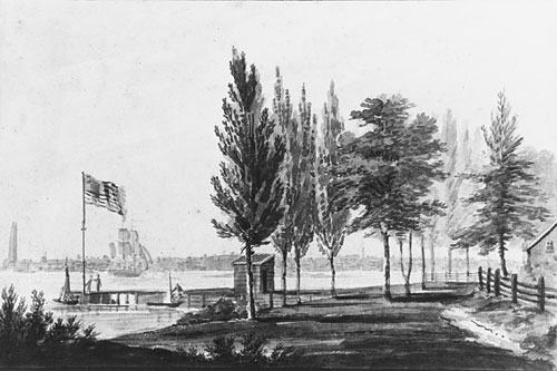 Philadelphia From Across The Delaware River — Pavel Svinyin