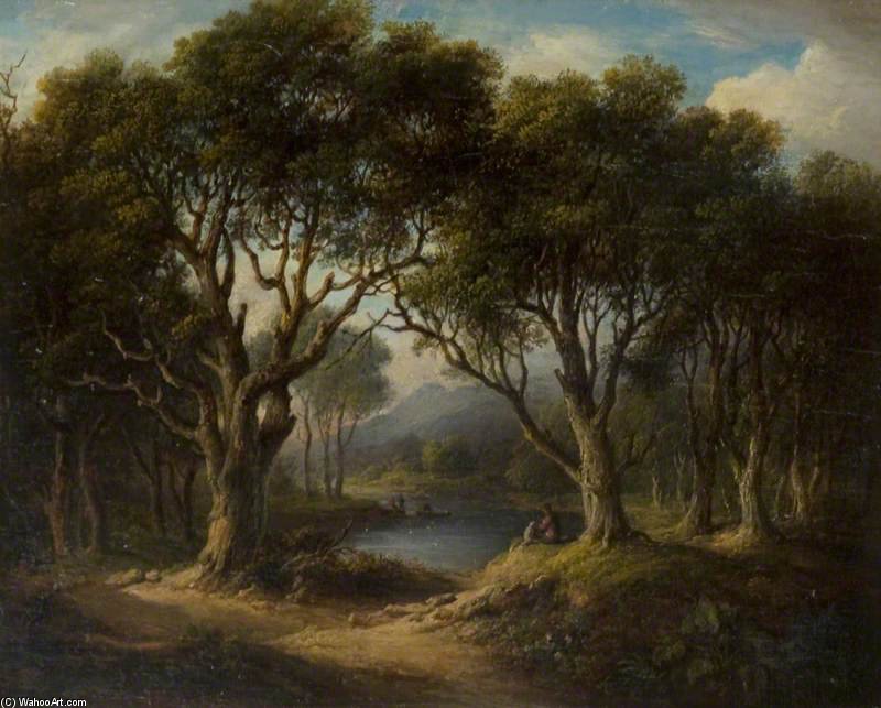 A Wooded River Landscape — アレクサンダー・ナズミス