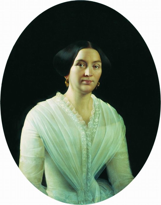 Portrait Of Anis'ya Petrovna Lesnikova — Sergey Konstantinovich Zaryanko