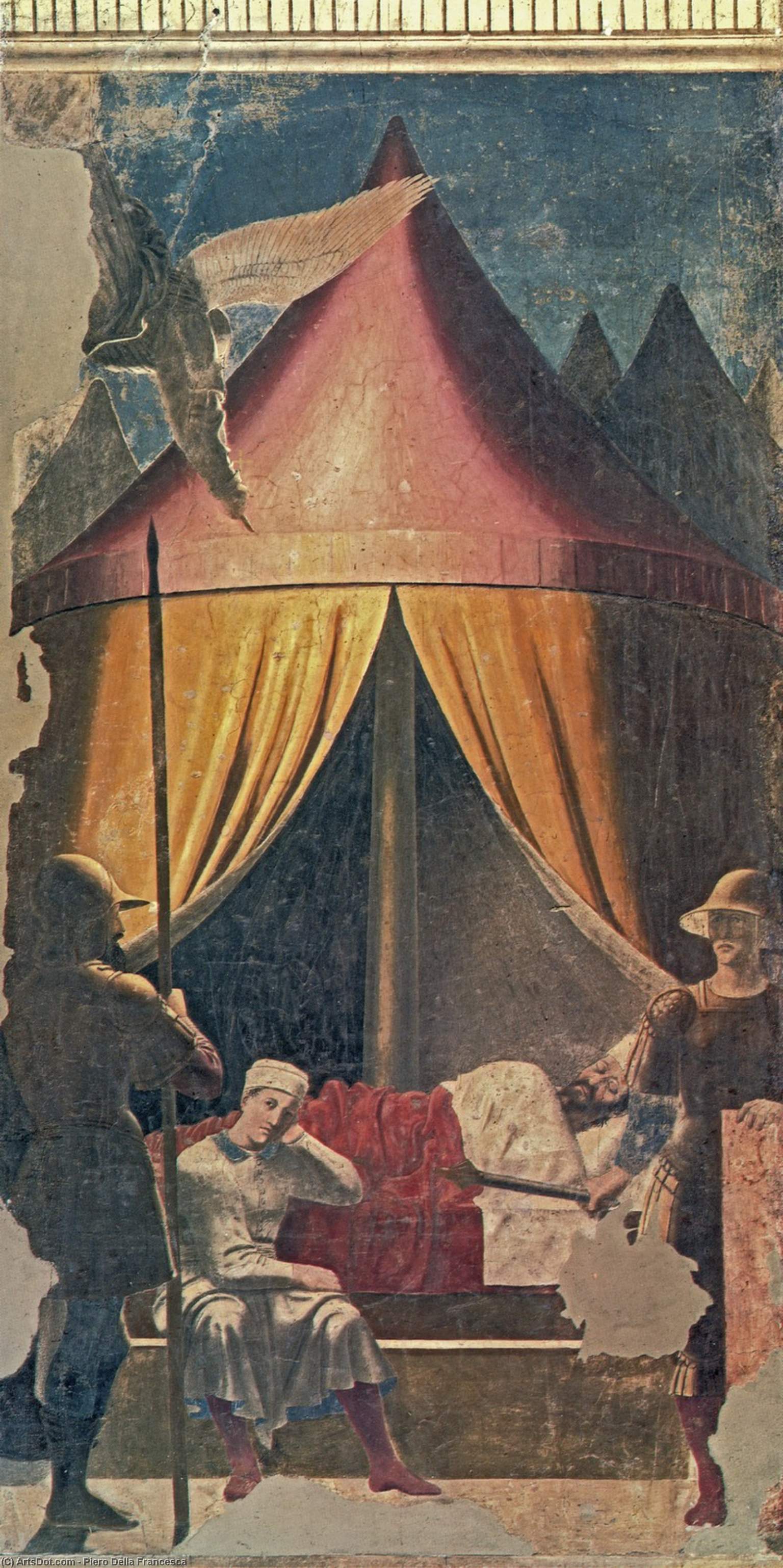 Piero Della Francescas 'der Traum Des Konstantin' (1464) Zeigt Den Entscheidenden Traum Des Kaisers Und Verbindet Renaissance-kunstfertigkeit Mit Historischer Bedeutung. Entdecken Sie Seine Symbolik Und Stille Schönheit. — Piero Della Francesca