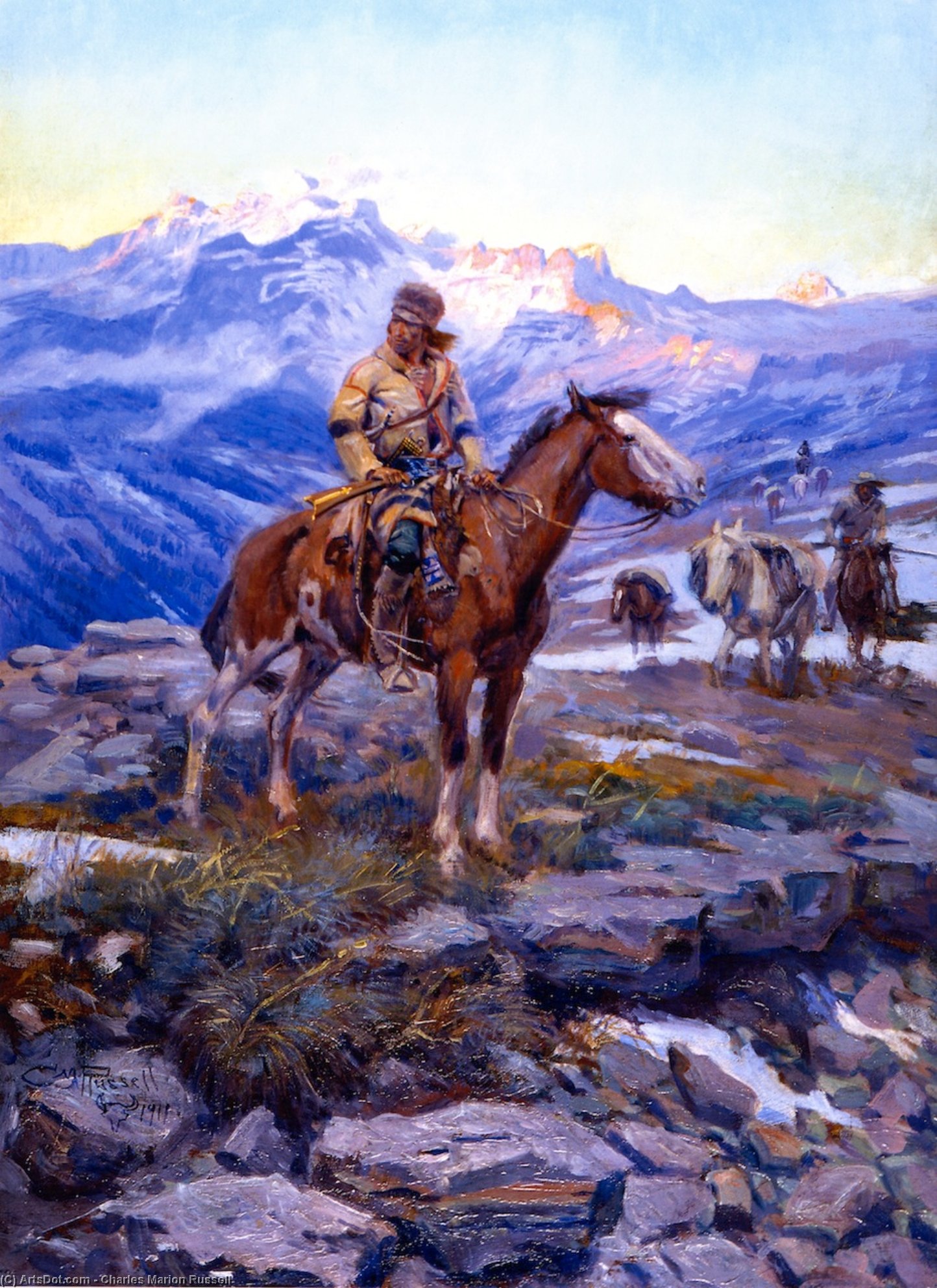 Free Trappers — Charles Marion Russell