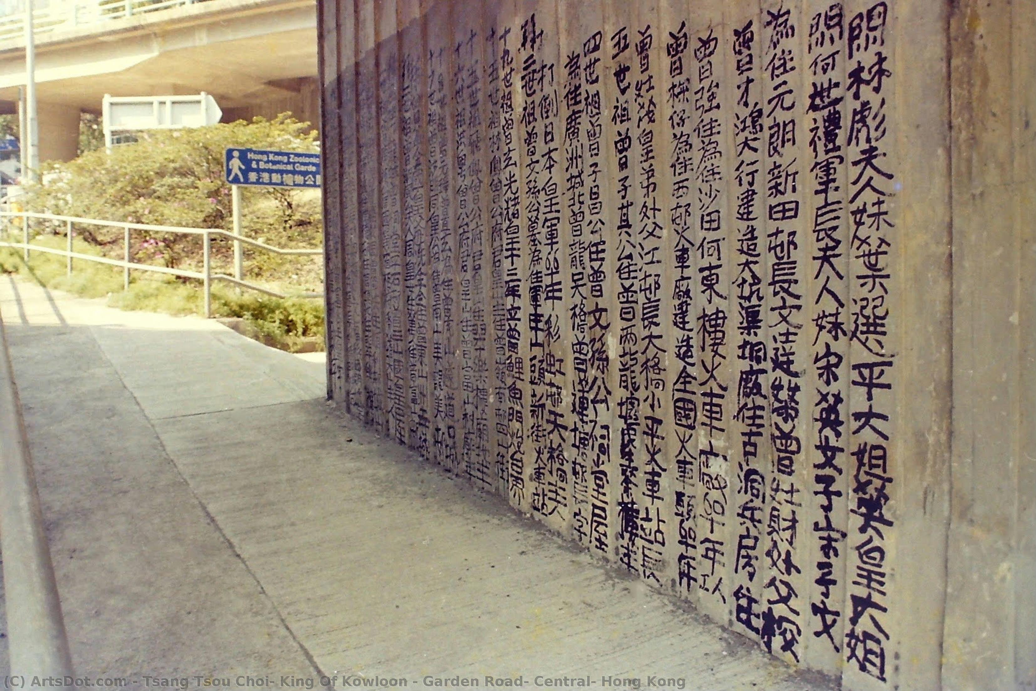 Garden Road, Central, Hong Kong — Tsang Tsou Choi (king Of Kowloon)