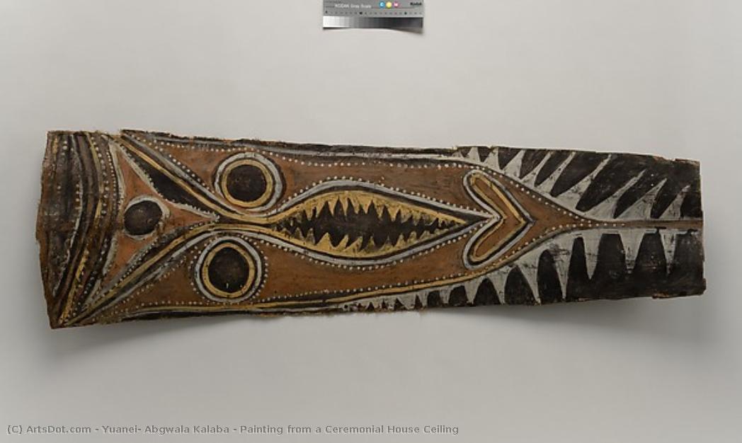 Painting From A Ceremonial House Ceiling — Yuanei, Abgwala Kalaba