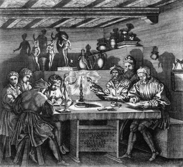 The Academy Of Baccio Bandinelli In Rome — Agostino Dei Musi