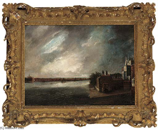 The Thames With Lambeth Palace Beyond — Daniel Turner