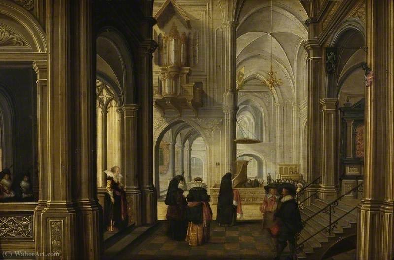 Interior Of A Church — Dirck Van Delen