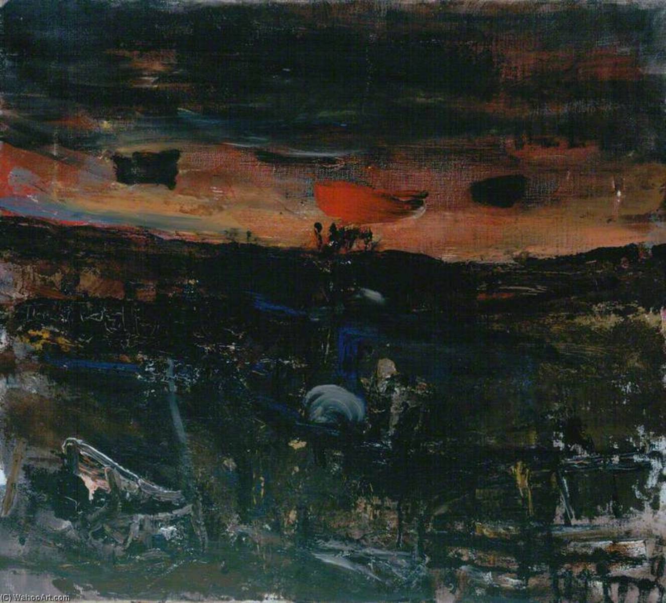 Setting Sun Over Fields — ジョーン・キャスリーン・ハーディング・アードリー