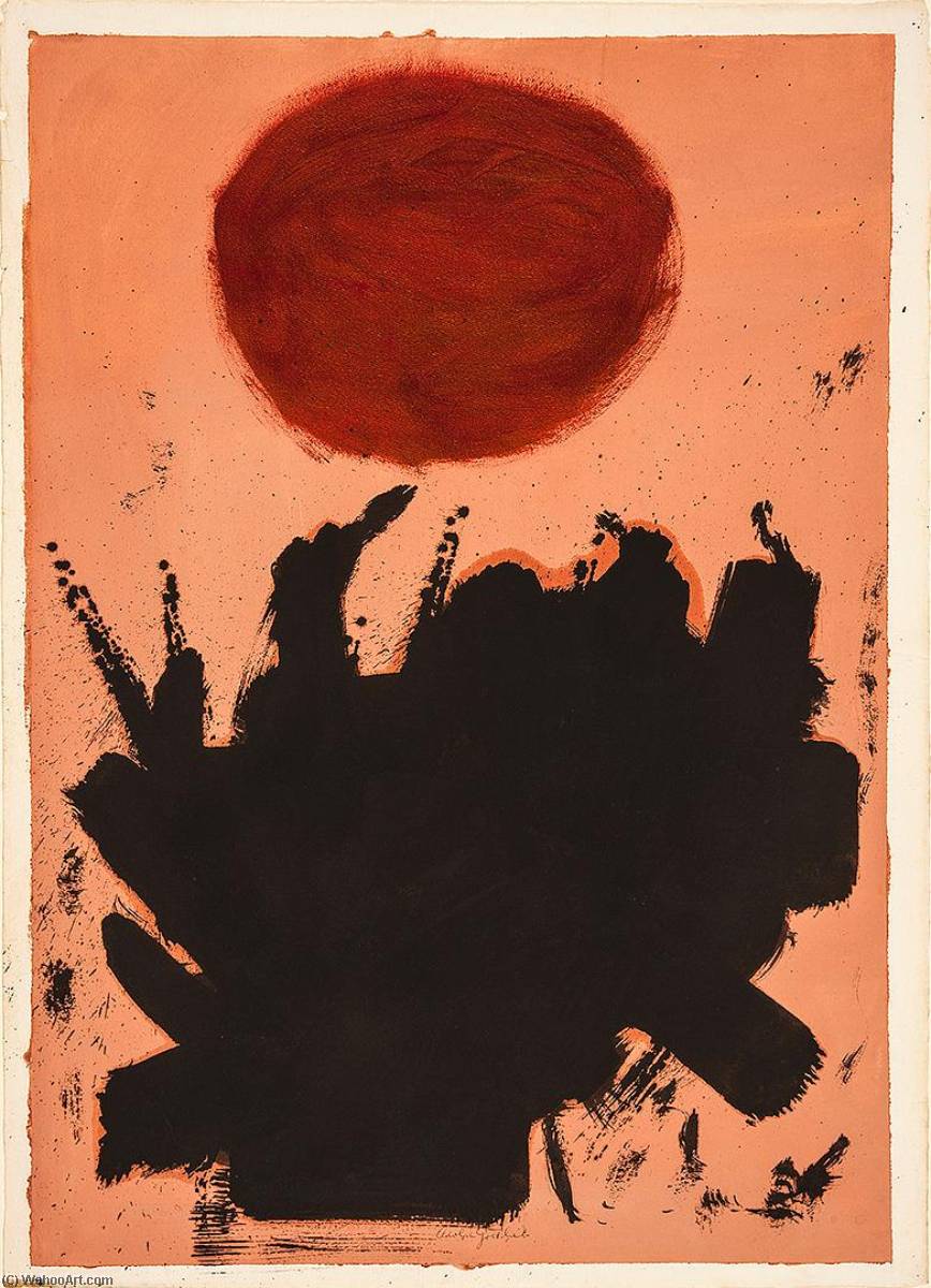 Red On Brick (balance) — Adolph Gottlieb