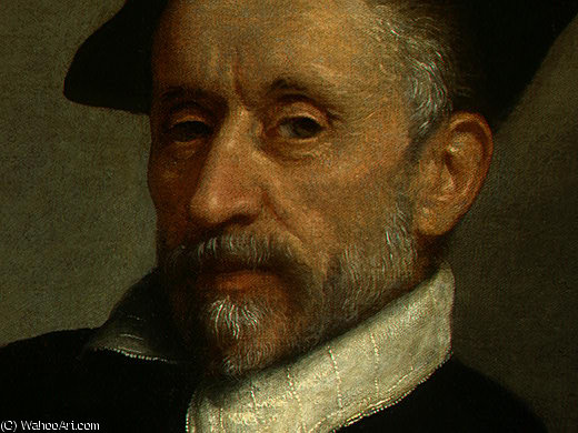 'titian's Schoolmaster', C. 96.8x74.3 Cm — Moroni, Giovanni Battista