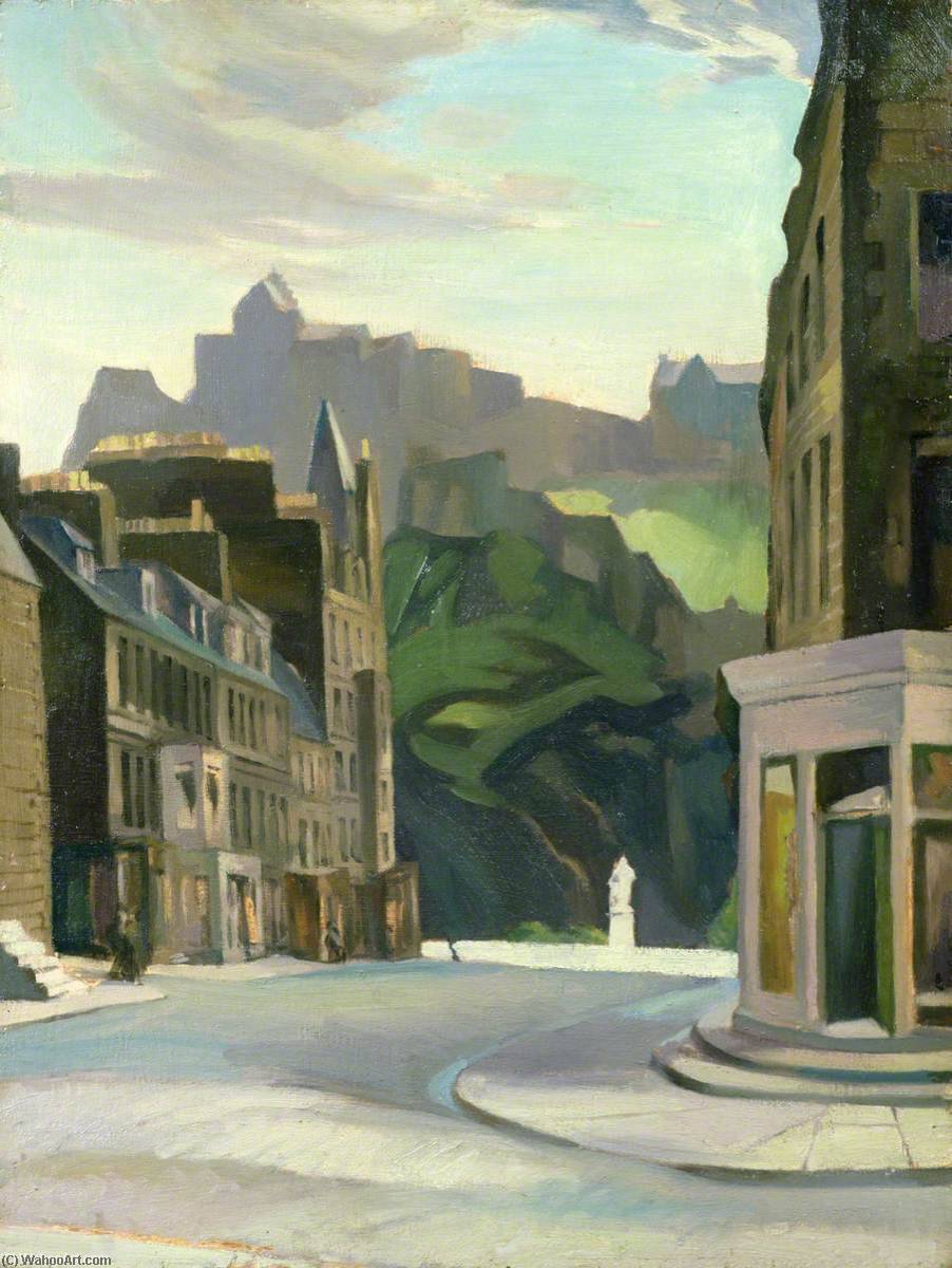 Edinburgh From Castle Street (verso) — William Crozier