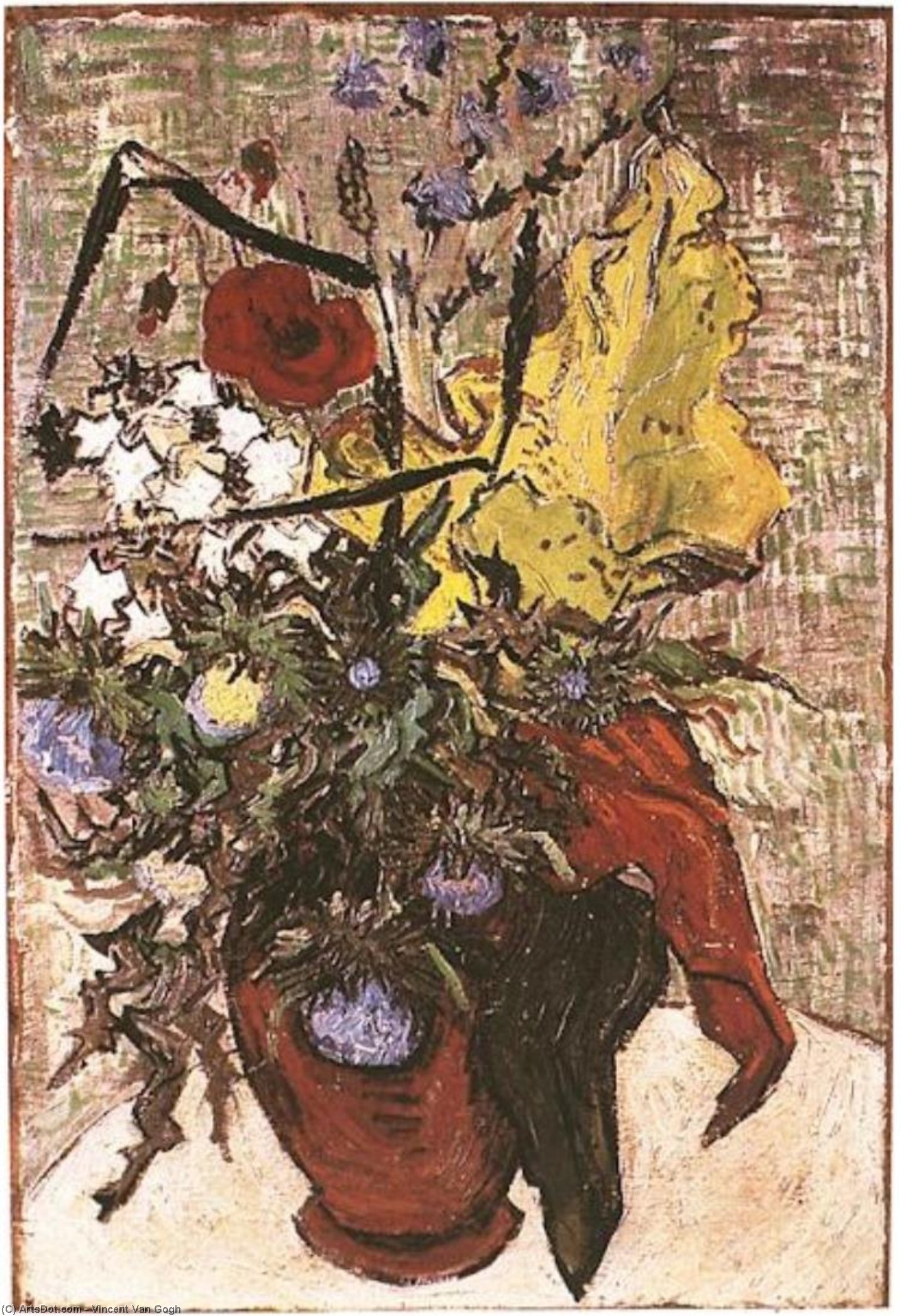 Fleurs Des Champs Dans Un Vase — Vincent Willem Van Gogh