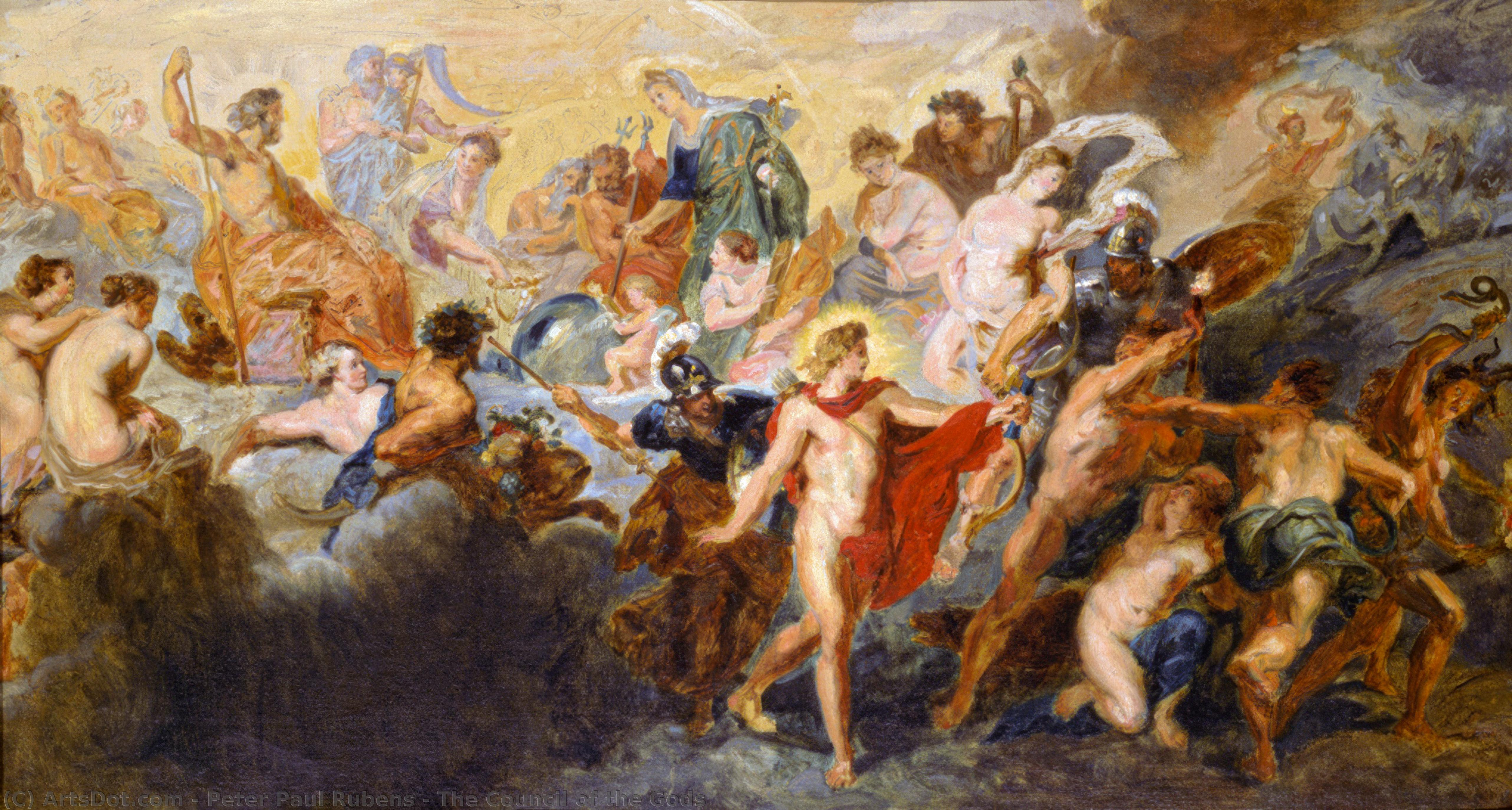 The Council Of The Gods — Peter Paul Rubens