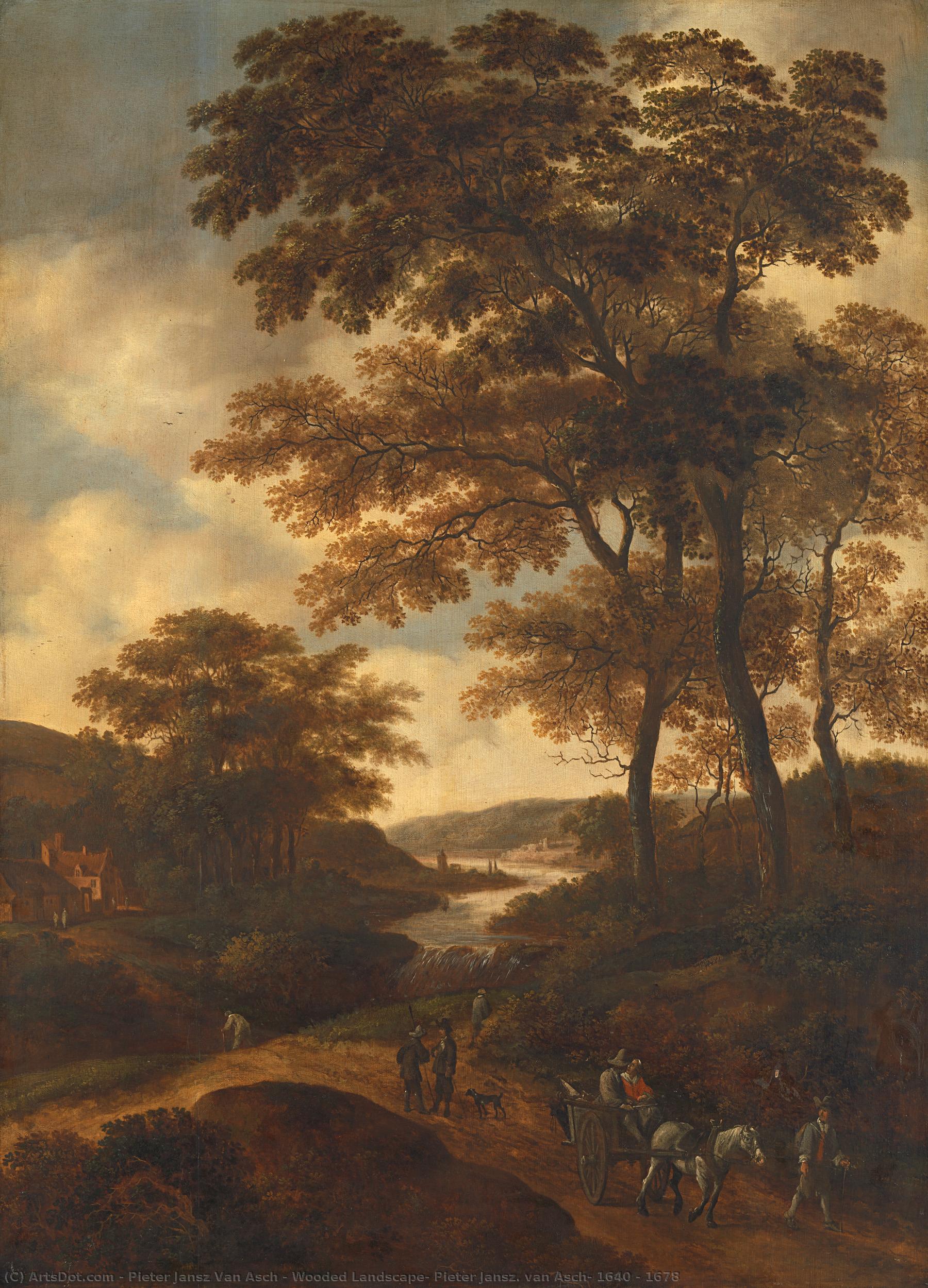 Wooded Landscape, Pieter Jansz. Van Asch, 1640 - 1678 — Pieter Jansz Van Asch