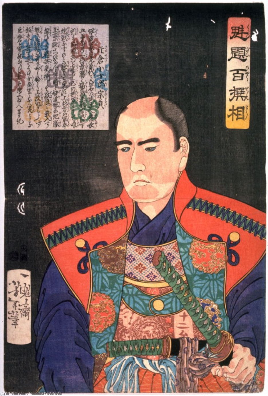 Katakura Kojuro Munesada — 月岡芳年 (tsukioka Yoshitoshi)