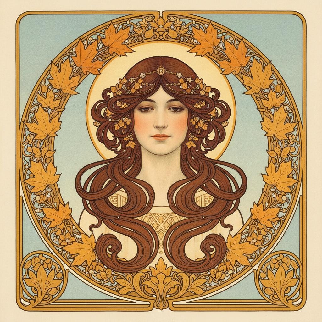 Aura Of The Gilded Autumn Muse — Isabelle Michel