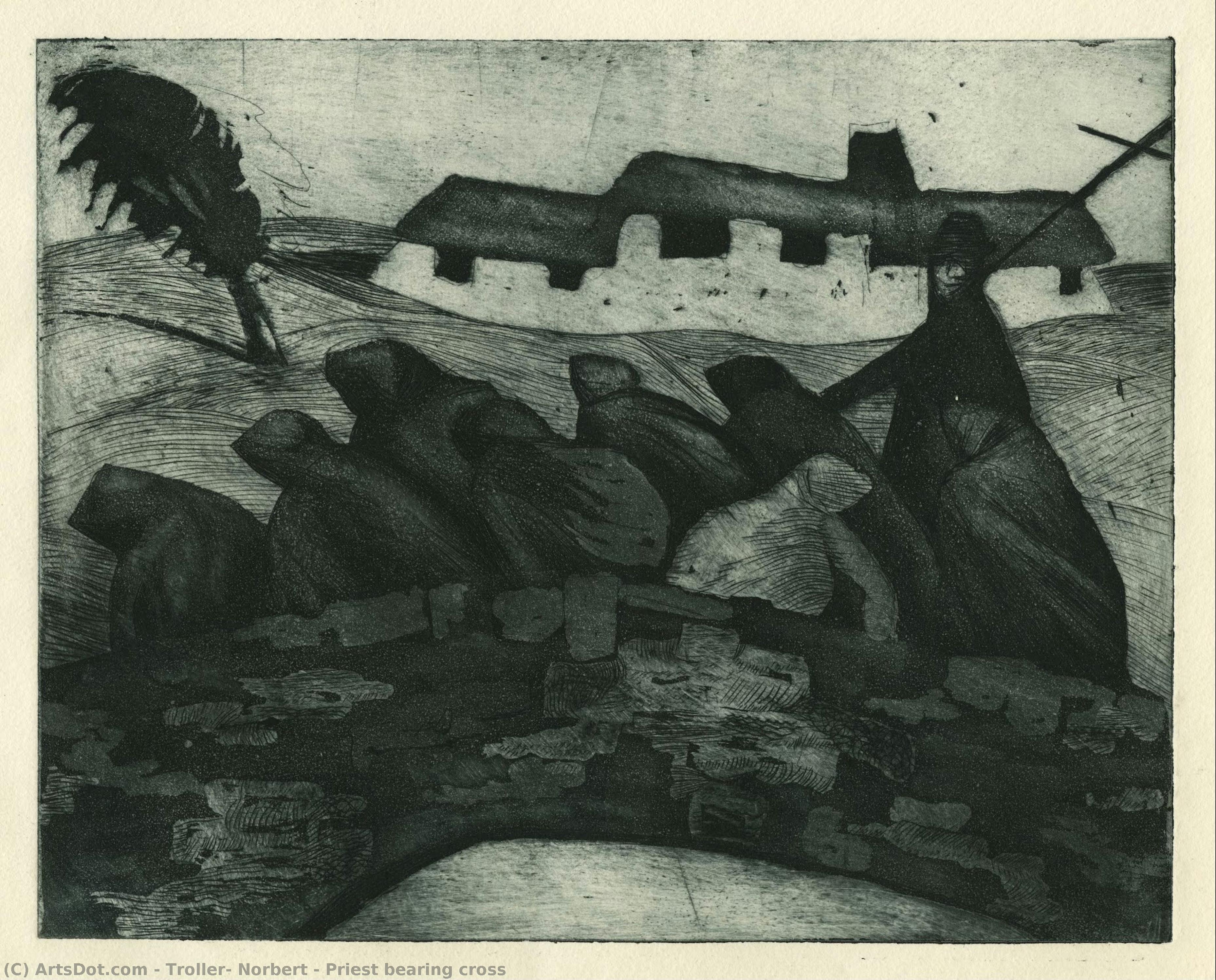 Priest Bearing Cross — Norbert Troller