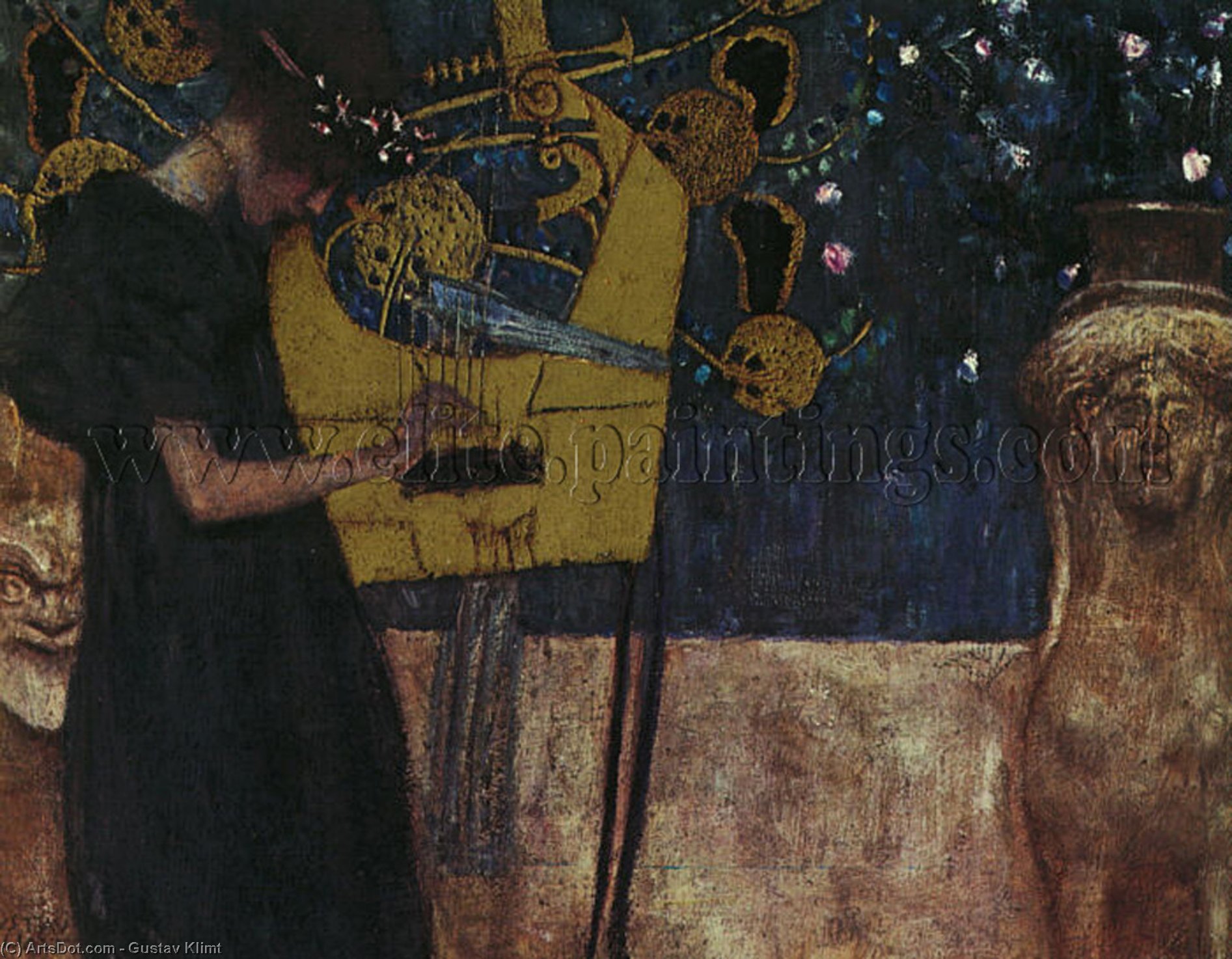 Music I, Oil On Canvas, Neue Pinakothek, Munich — Gustav Климпт